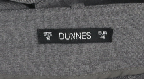 Dunnes Women Grey Size 12 Bootcut Dress Pants Trousers