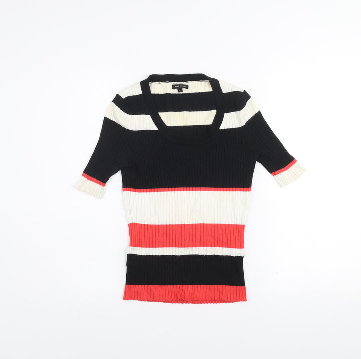 River Island Women’s Multicoloured Striped Knit Top Size 8