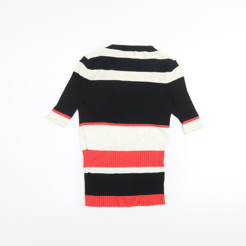 River Island Women’s Multicoloured Striped Knit Top Size 8