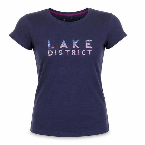 Mountain Warehouse Womens Blue Crew Neck Quick Dry T-Shirt UK 8