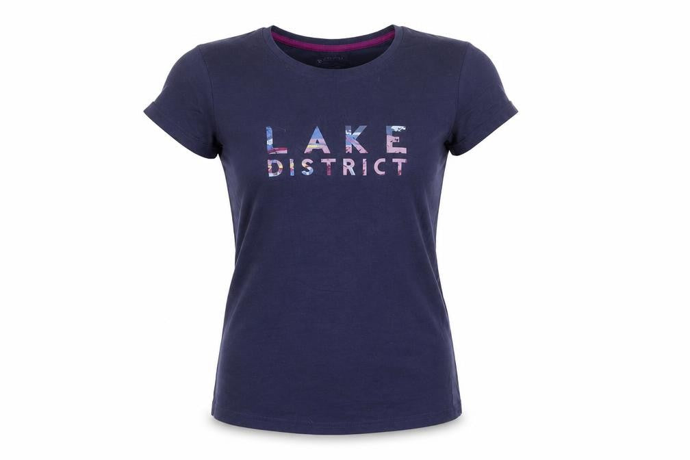 Mountain Warehouse Womens Blue Crew Neck Quick Dry T-Shirt UK 8