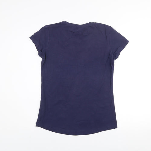 Mountain Warehouse Womens Blue Crew Neck Quick Dry T-Shirt UK 8