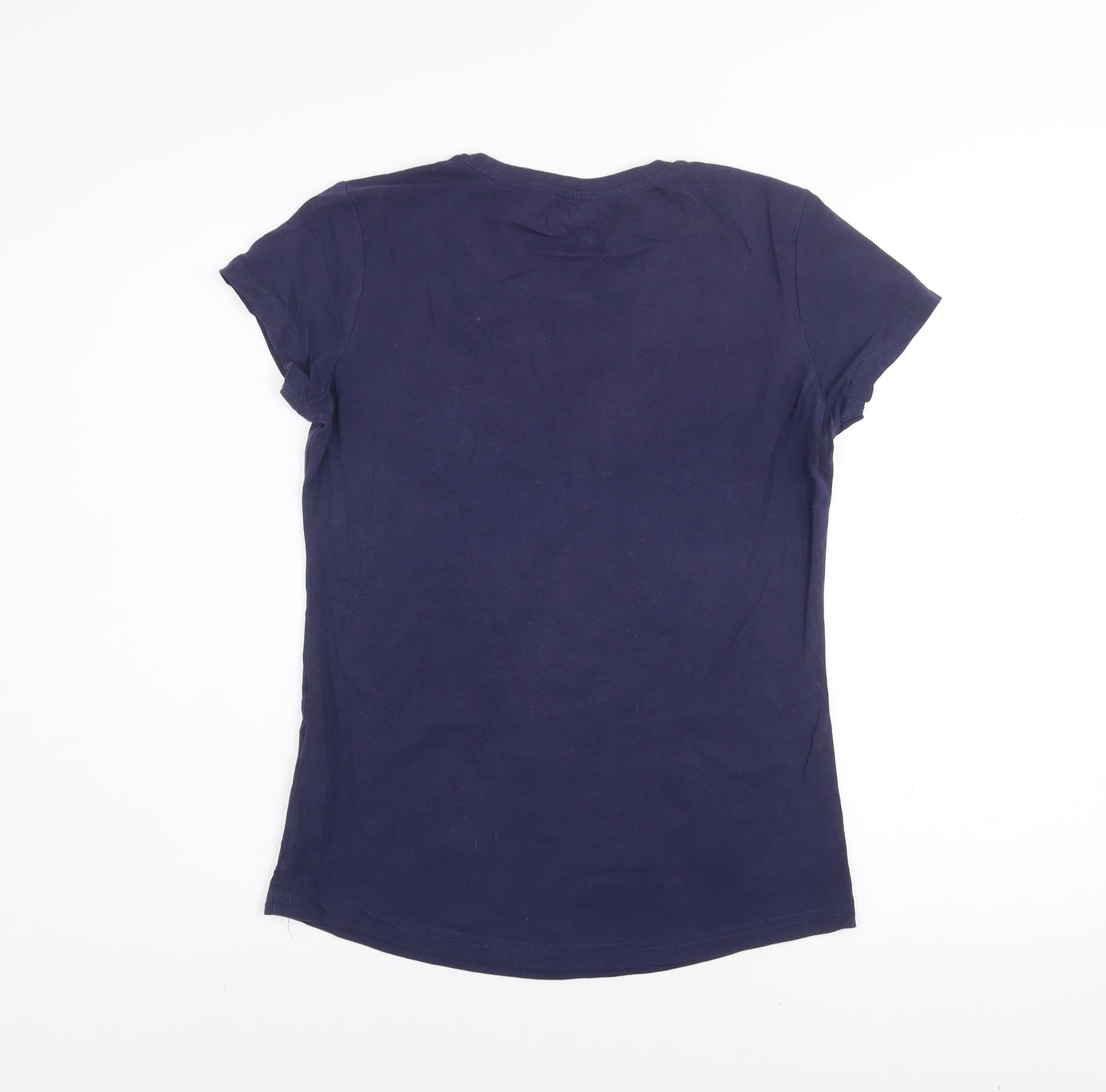 Mountain Warehouse Womens Blue Crew Neck Quick Dry T-Shirt UK 8