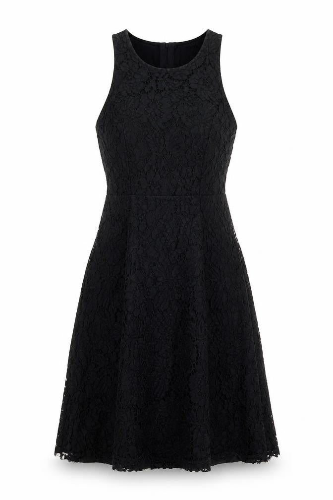 Marks and Spencer Women’s Black Lace A-Line Dress Size 8