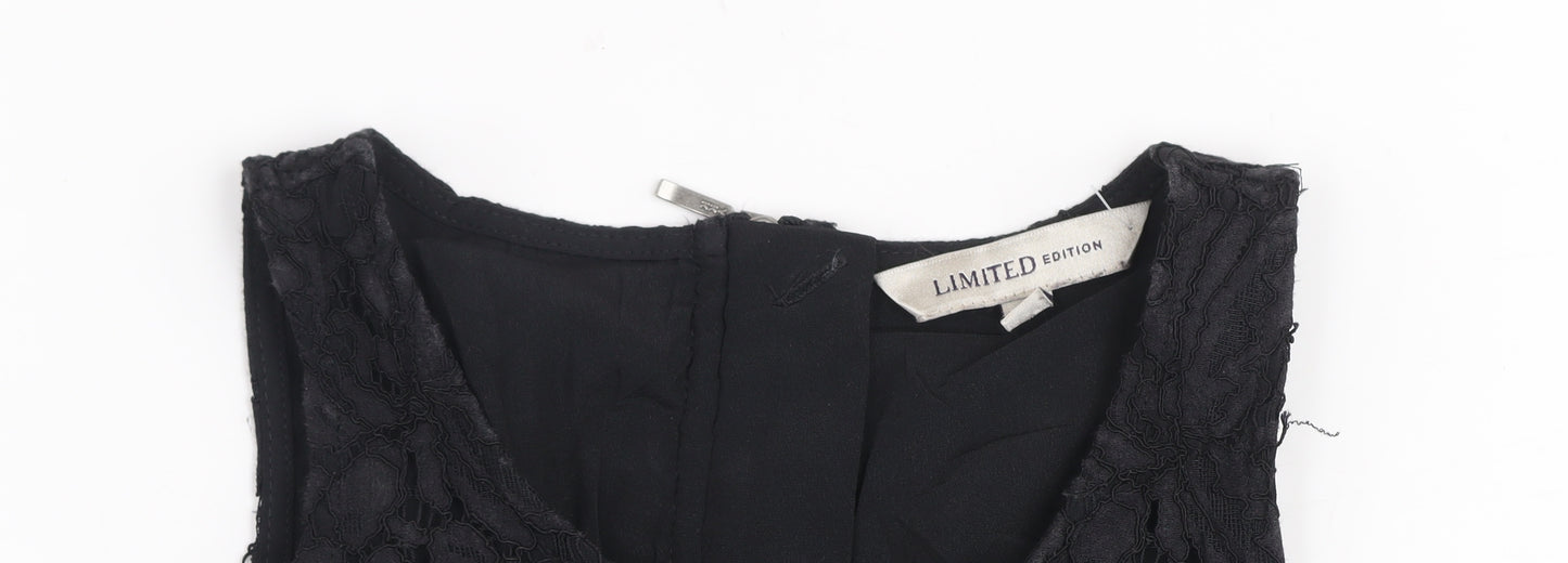 Marks and Spencer Women’s Black Lace A-Line Dress Size 8
