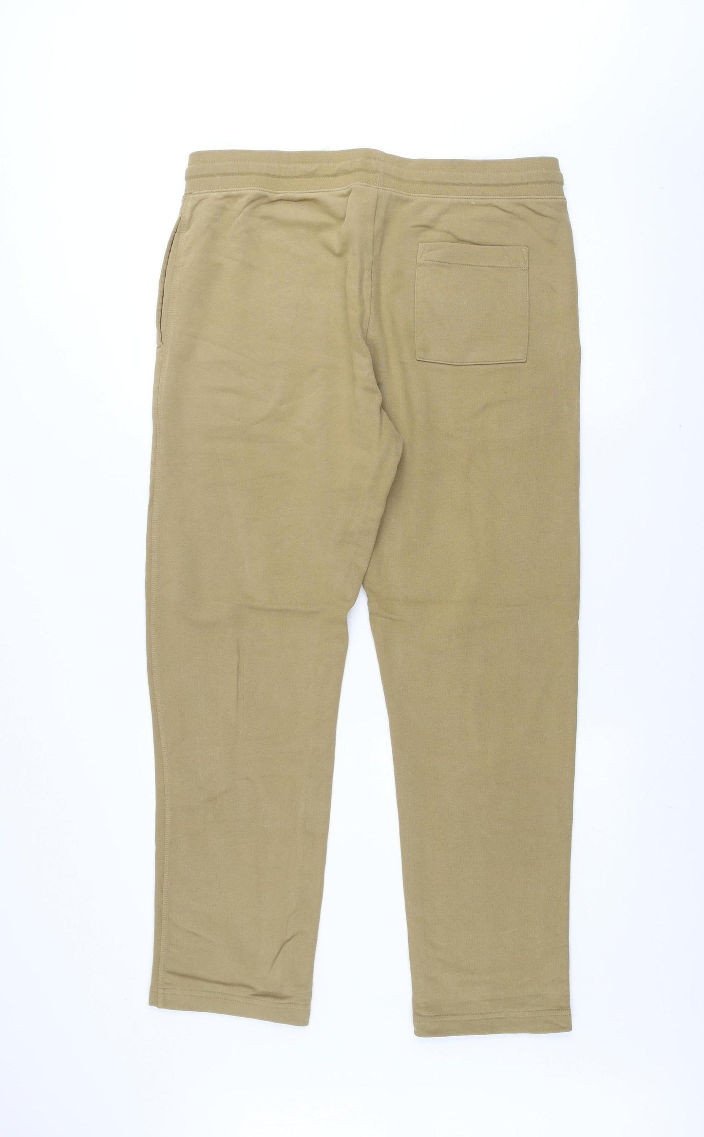 Marks and Spencer Men's Beige Jogger Trousers M Regular Fit Cotton