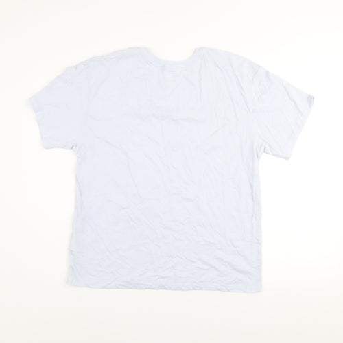 Hurley Men’s White XL Cotton Logo Crew Neck Short Sleeve T-Shirt