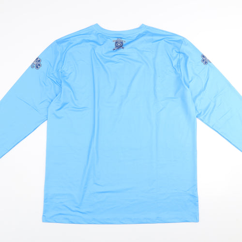 Eupro Men's Blue Long Sleeve Fishing Quick Dry Activewear T-Shirt XL