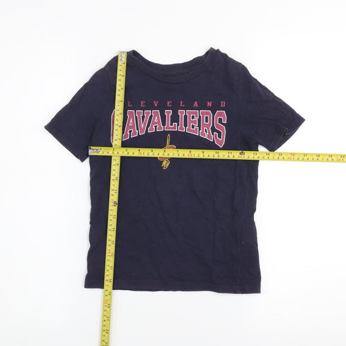 NBA Boys Cleveland Cavaliers Navy Blue Cotton Short Sleeve T-Shirt 6-7 Years
