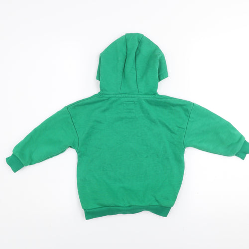 The Simpsons Green Team Boys Green Pullover Hoodie 3-4 Years Cotton Blend