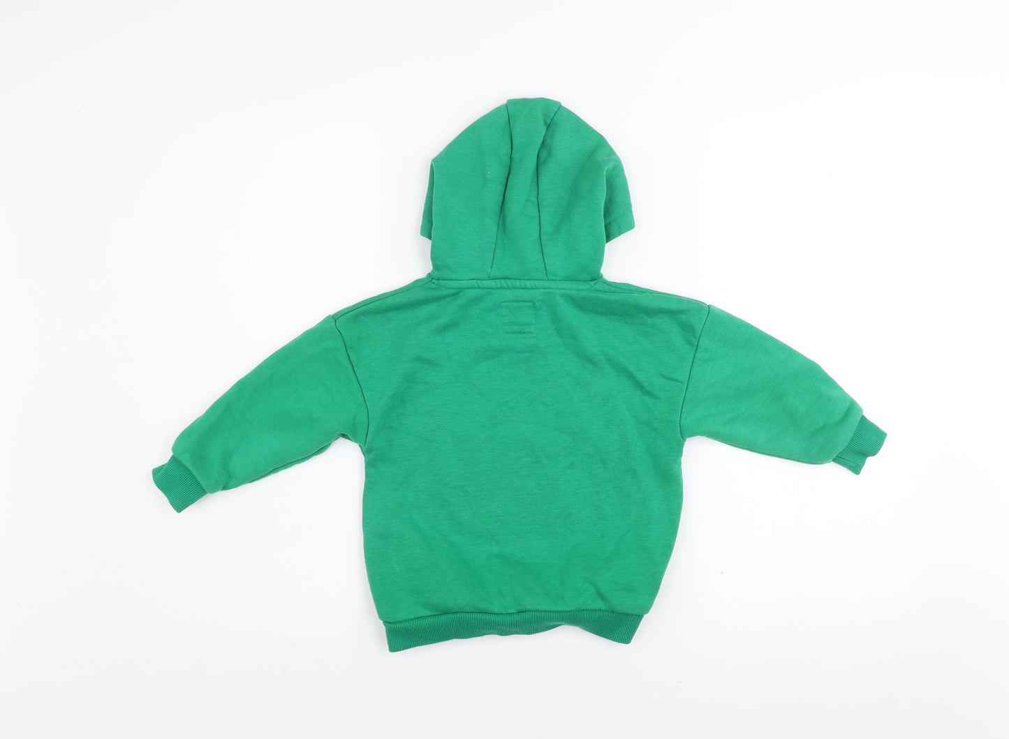 The Simpsons Green Team Boys Green Pullover Hoodie 3-4 Years Cotton Blend