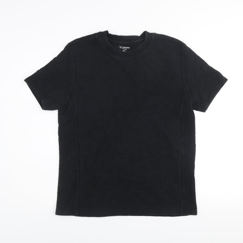 Sun & Sand Sports Men’s Black Cotton Crew Neck T-Shirt Size L