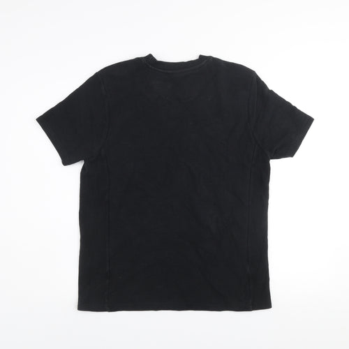 Sun & Sand Sports Men’s Black Cotton Crew Neck T-Shirt Size L