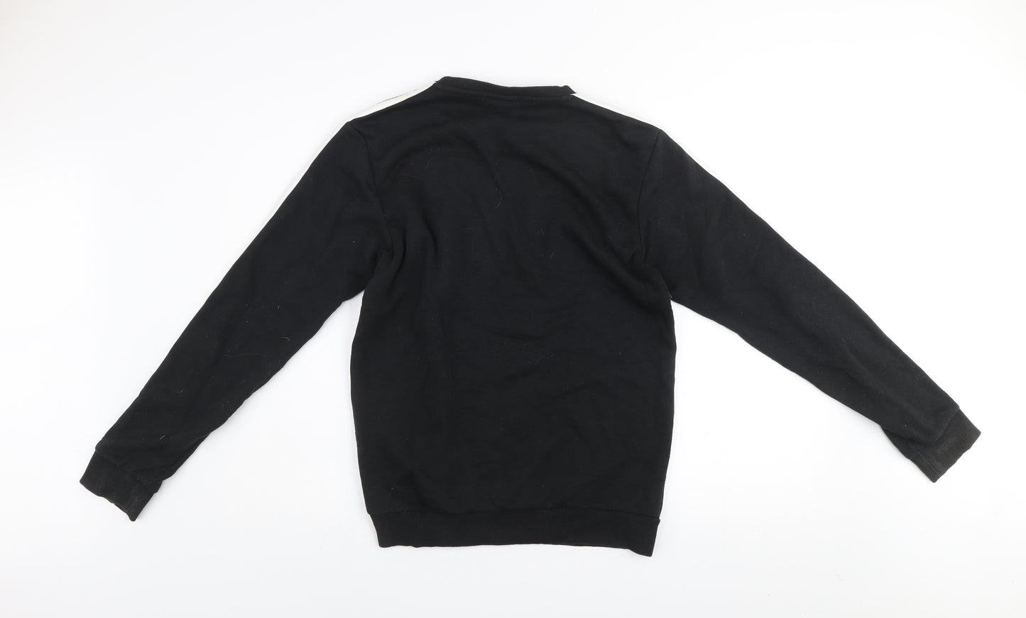 Adidas Mens Black Pullover Sweatshirt Small Crew Neck