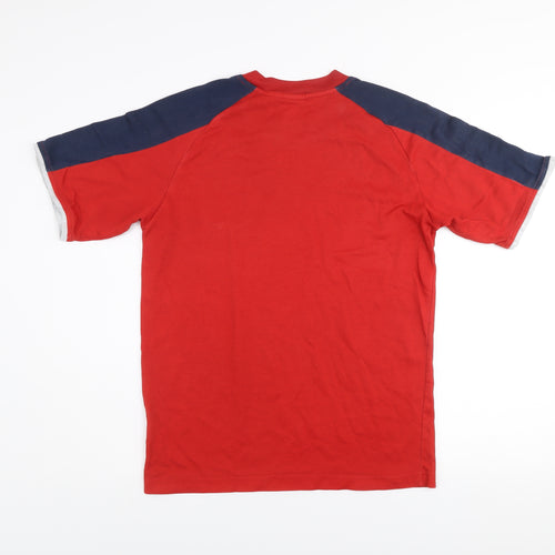 Nike Mens Red Short Sleeve Raglan Sports T-Shirt Size M