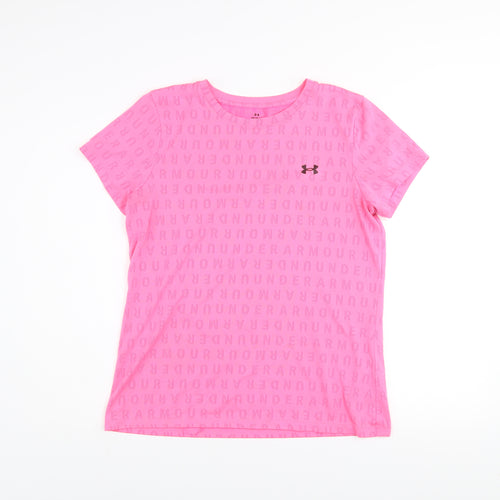 Under Armour Men’s Pink Lightweight T-Shirt L Gym Training Top