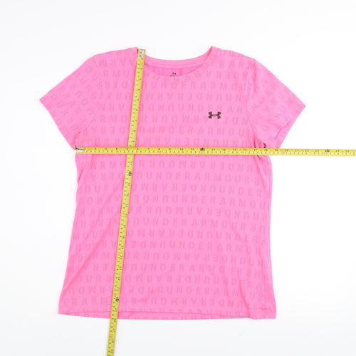 Under Armour Men’s Pink Lightweight T-Shirt L Gym Training Top