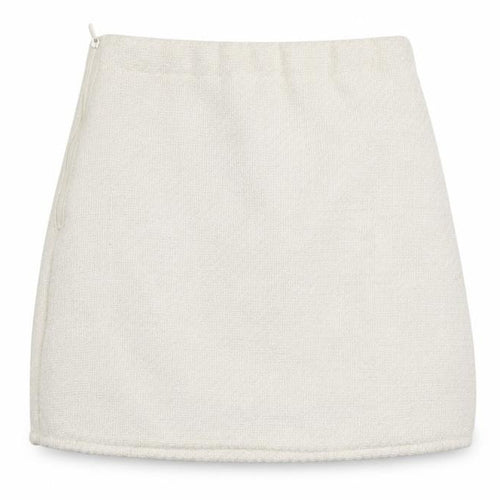 H&M Girls Ivory Mini A-Line Skirt Size 9-10 Years Polyester Zip Fasten