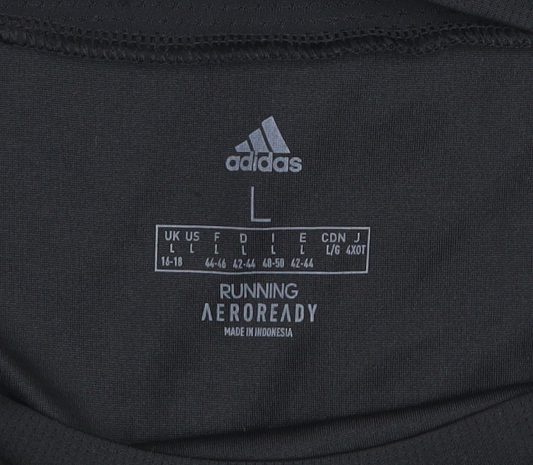 Adidas Women's Black Aeroready Running T-Shirt Size L