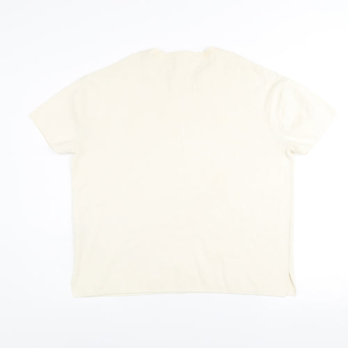 Zara Women Ivory Short Sleeve Basic Knit T-Shirt Size S