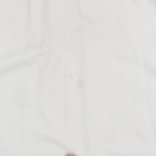 Adidas Men's White Blue Climalite Short Sleeve Sports T-Shirt Size S