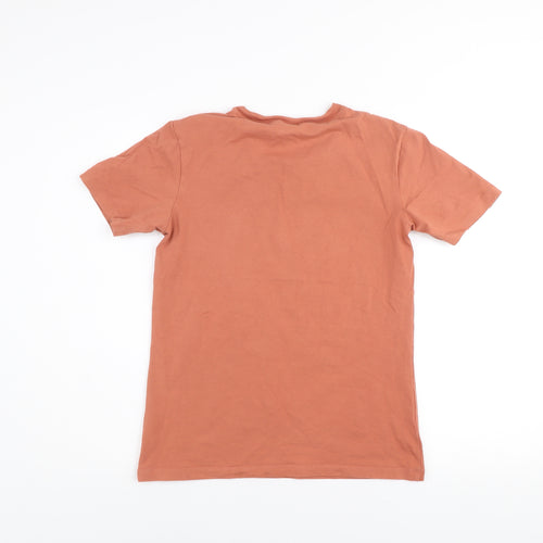 Adidas Women's Brown Trefoil Logo T-Shirt Size 10 Cotton Blend