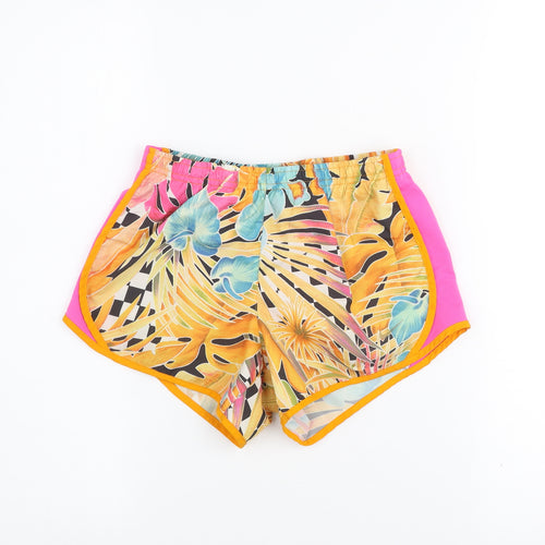 Nike Girls Multicoloured Tropical Dri-FIT Athletic Skort Size M