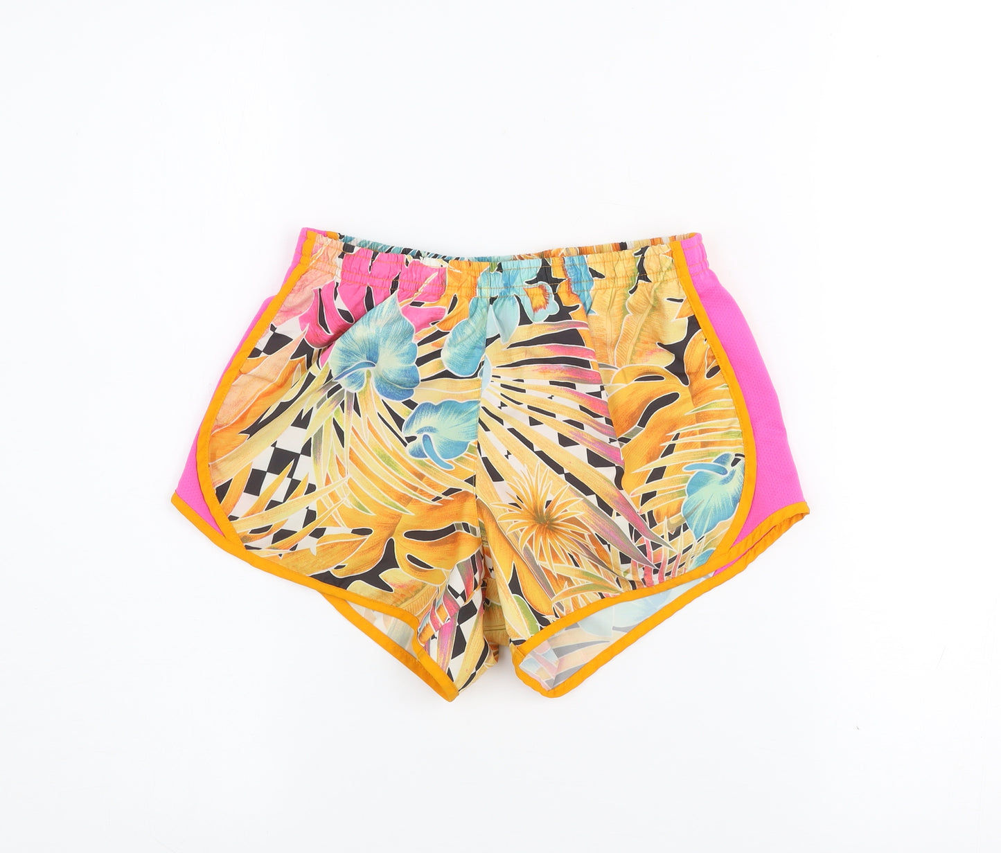 Nike Girls Multicoloured Tropical Dri-FIT Athletic Skort Size M
