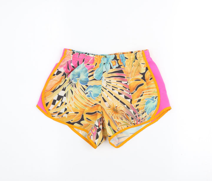 Nike Girls Multicoloured Tropical Dri-FIT Athletic Skort Size M