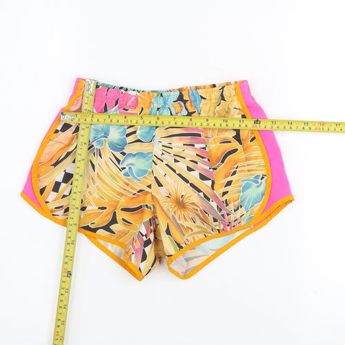 Nike Girls Multicoloured Tropical Dri-FIT Athletic Skort Size M
