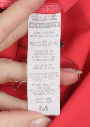 Alphalete Women Red Seamless High Waist Gym Leggings Size M