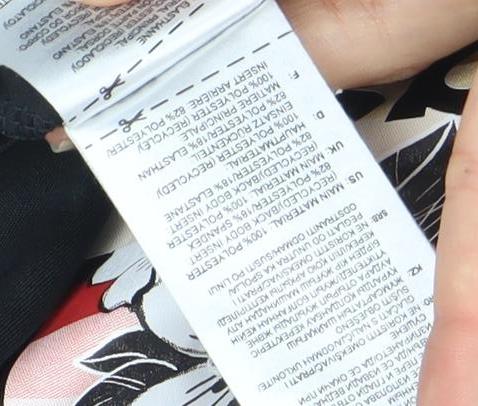 Adidas Girls Black Floral Logo Sports T-Shirt 9-10 Years