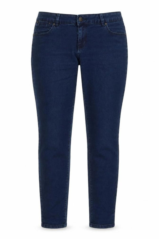 Front view of New Look Women's Blue Super Skinny Mid Rise Jeggings, size 8