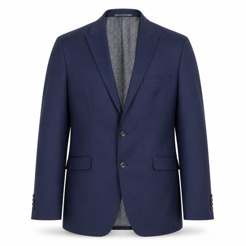 Marks & Spencer Mens Blue 42R Regular Fit Wool Blend Blazer