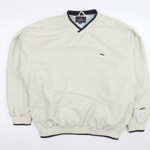 Donnay Golf Men’s Beige Medium V-Neck Lightweight Jacket