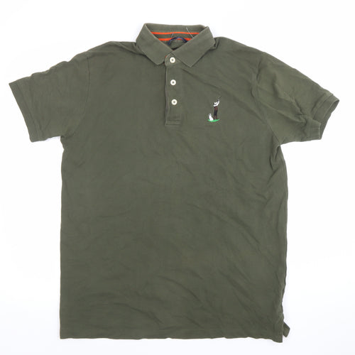 Typhoon Polo Country Clothing Green Men's M Cotton Golf Polo Shirt