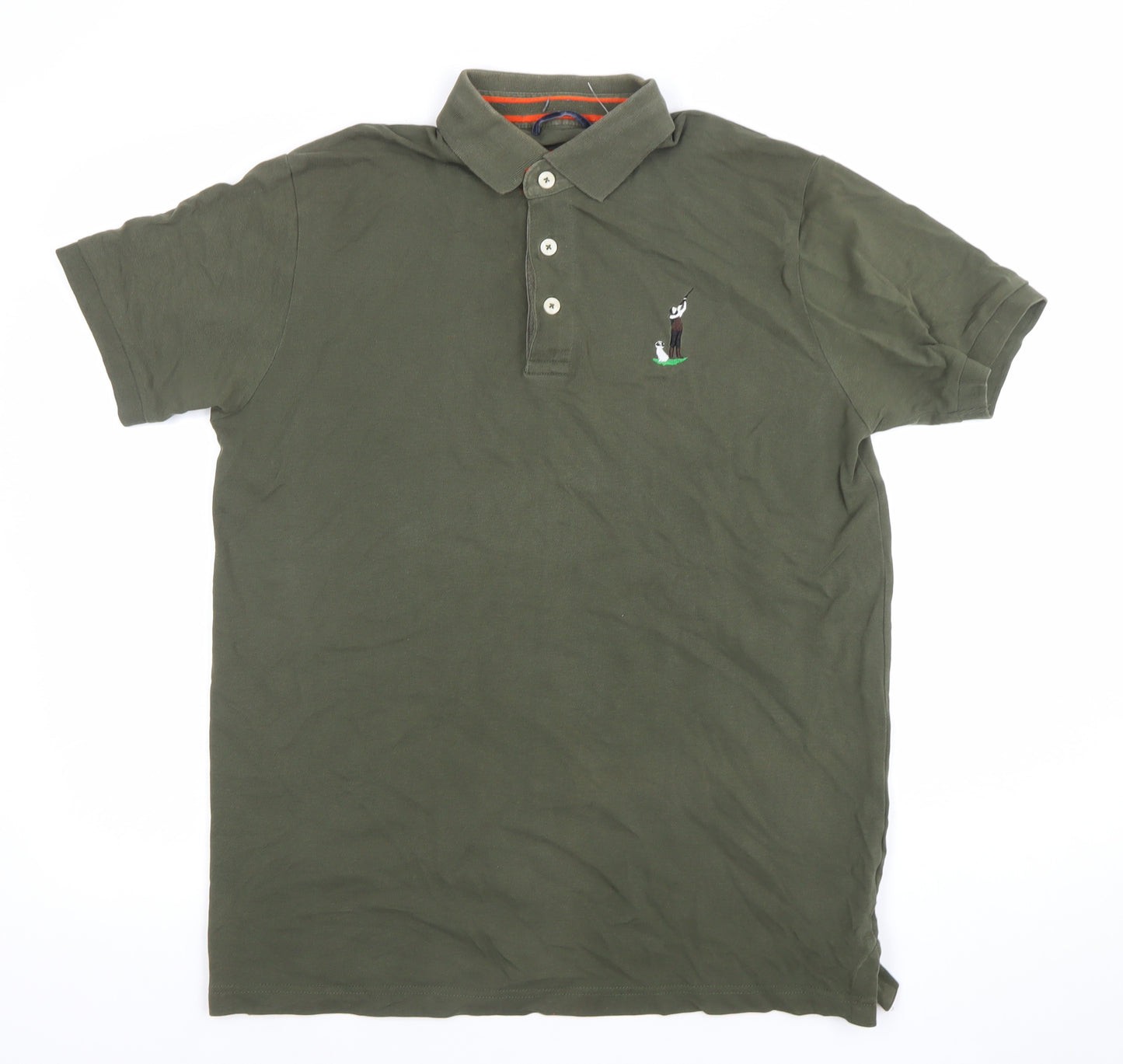 Typhoon Polo Country Clothing Green Men's M Cotton Golf Polo Shirt