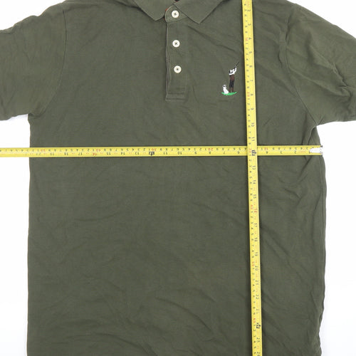 Typhoon Polo Country Clothing Green Men's M Cotton Golf Polo Shirt
