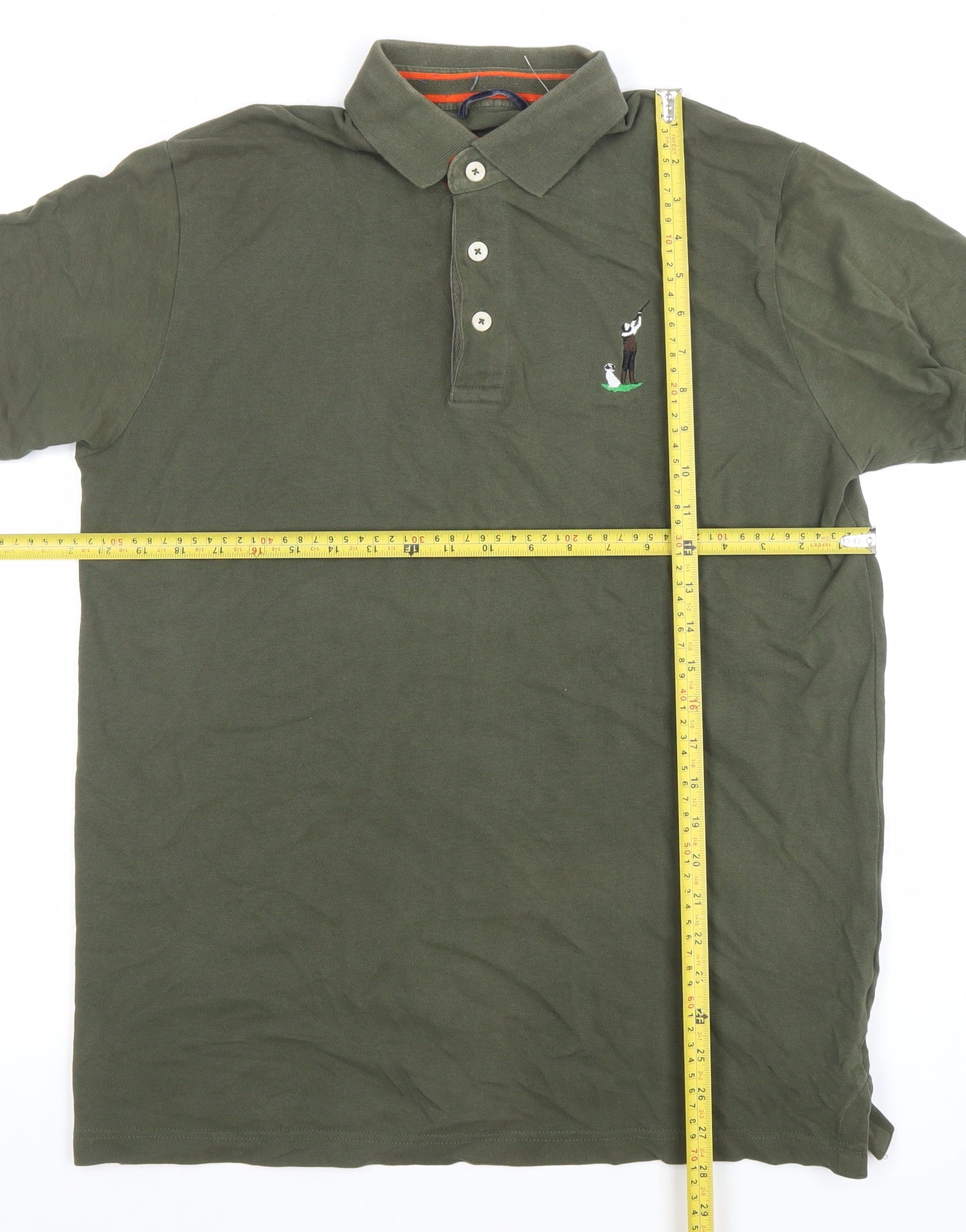 Typhoon Polo Country Clothing Green Men's M Cotton Golf Polo Shirt