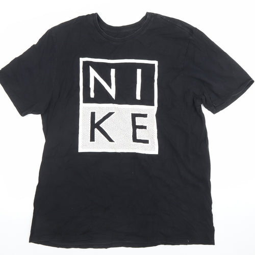 Nike Men's Black XL Athletic Fit Sports Graphic T-Shirt