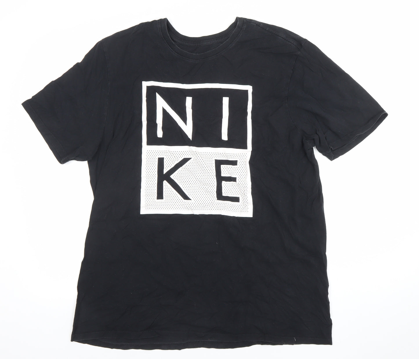 Nike Men's Black XL Athletic Fit Sports Graphic T-Shirt