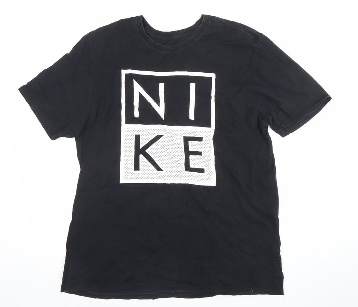 Nike Men's Black XL Athletic Fit Sports Graphic T-Shirt