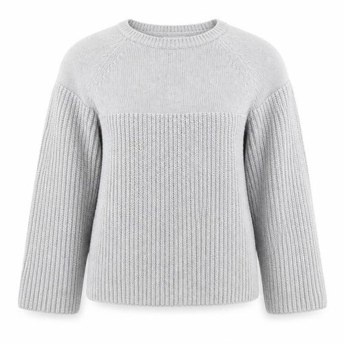 Red Herring Women’s Grey Acrylic Jumper Size 10 Crew Neck Knit