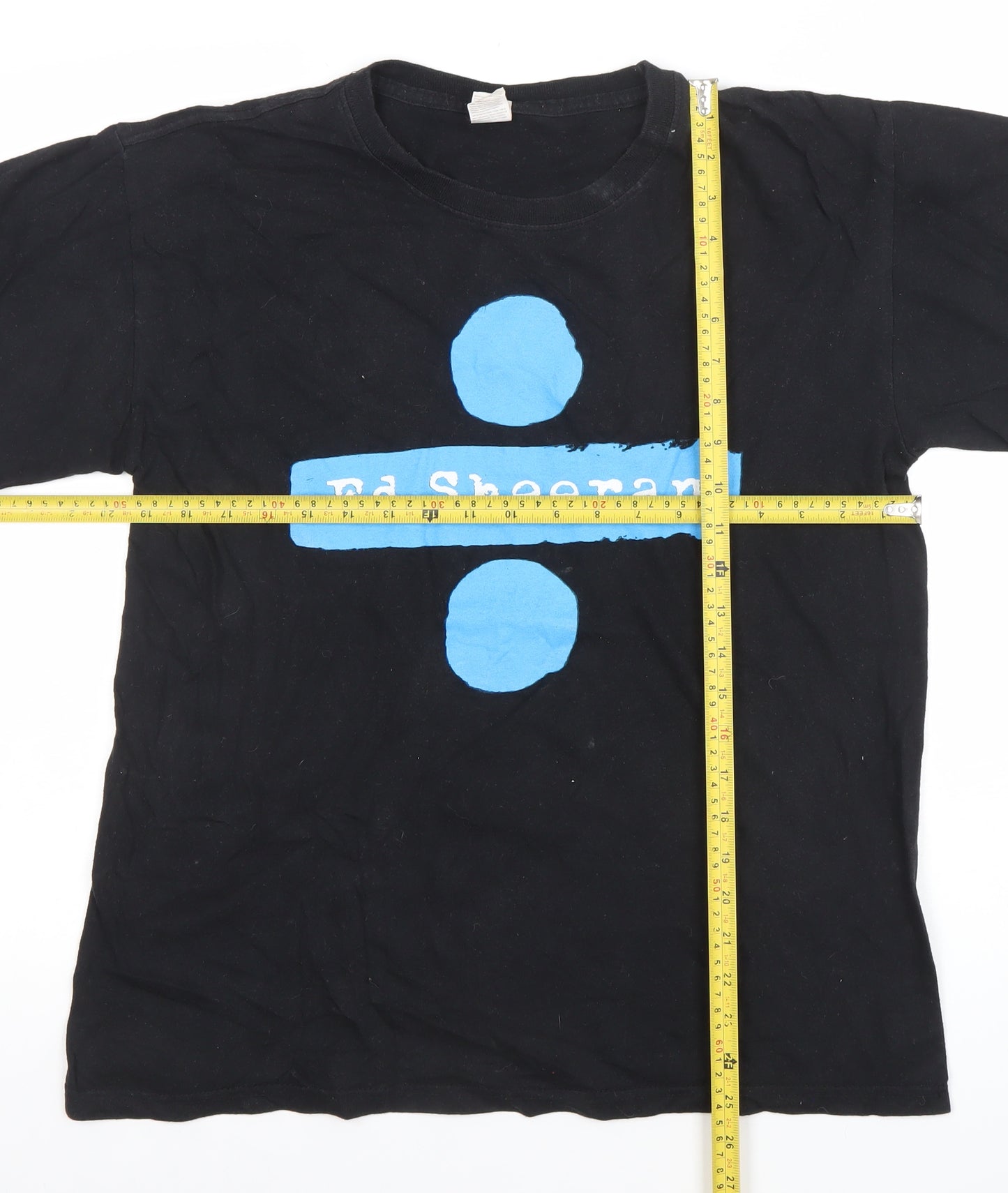 Keya Women's Black Ed Sheeran Divide Tour 2018 Cotton T-Shirt M