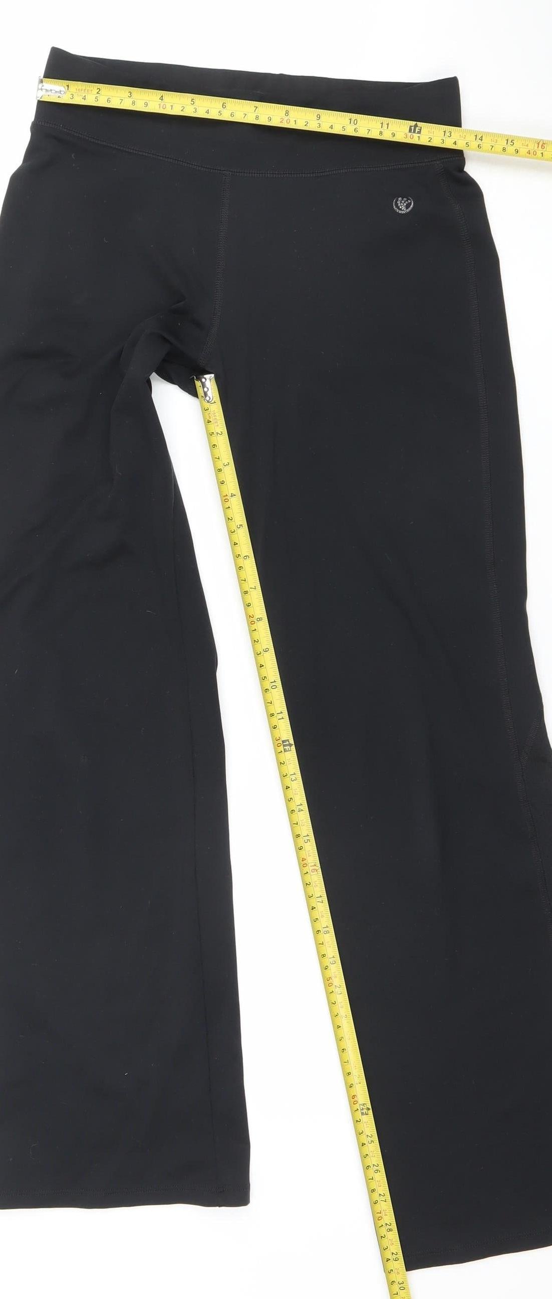 Dunnes Stores Performance Sport Black Capri Leggings Womens S