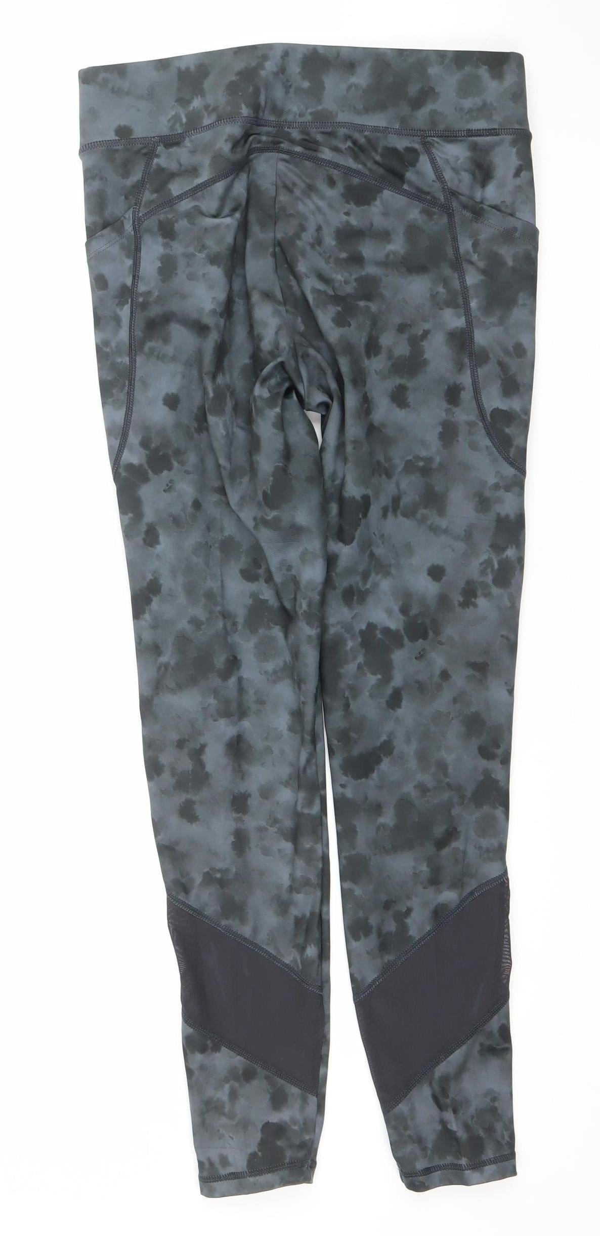 Dunnes Stores Women Grey Camouflage Sport Leggings Size M