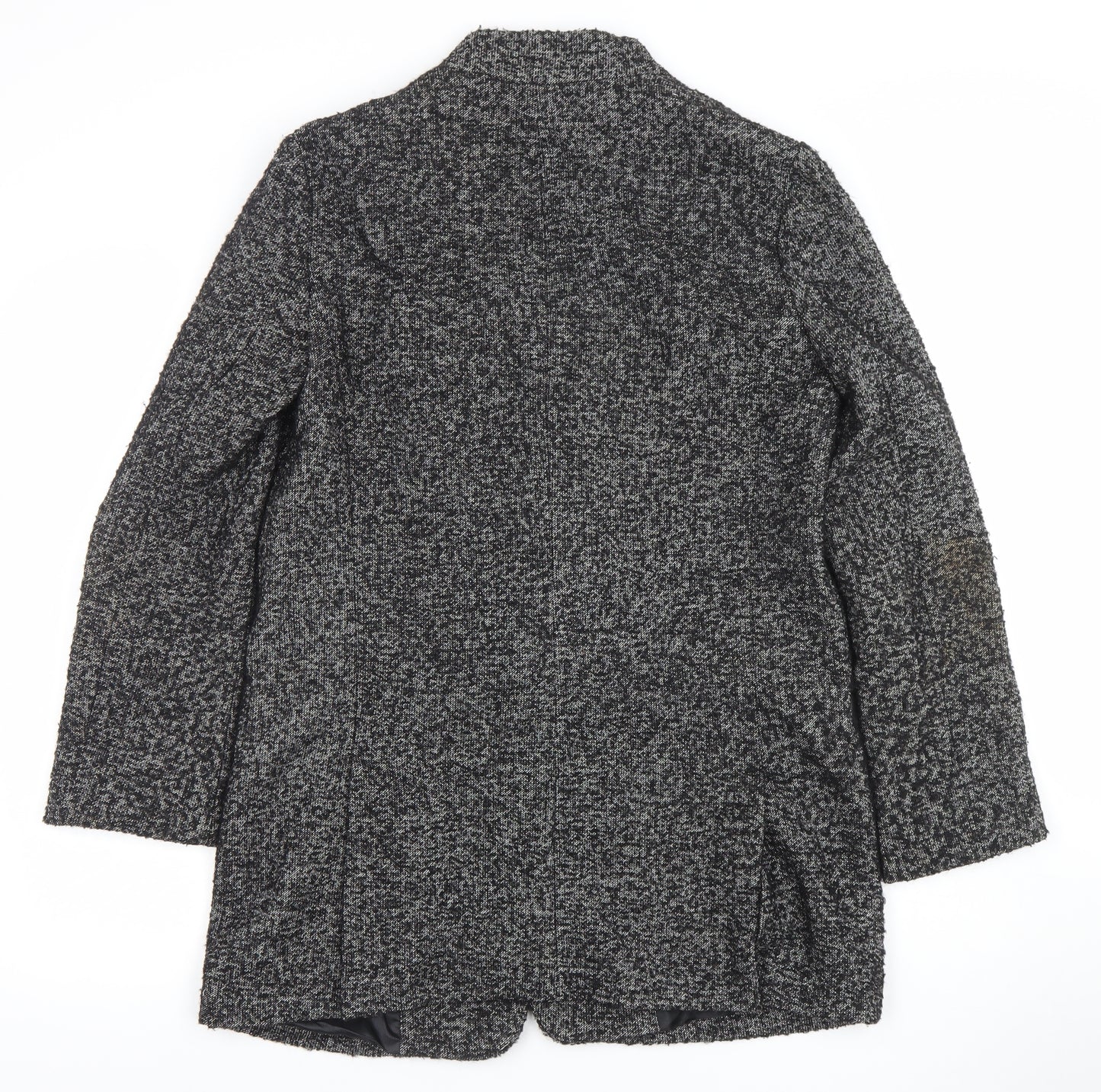 Zara Basic Women's Grey Wool Blend Mid-Length Coat M