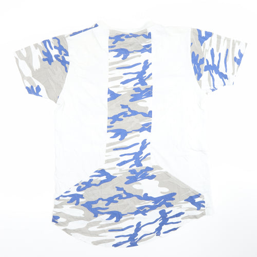 Billionaire Boys Club Mens Blue Grey Camouflage Cotton T-Shirt Size M