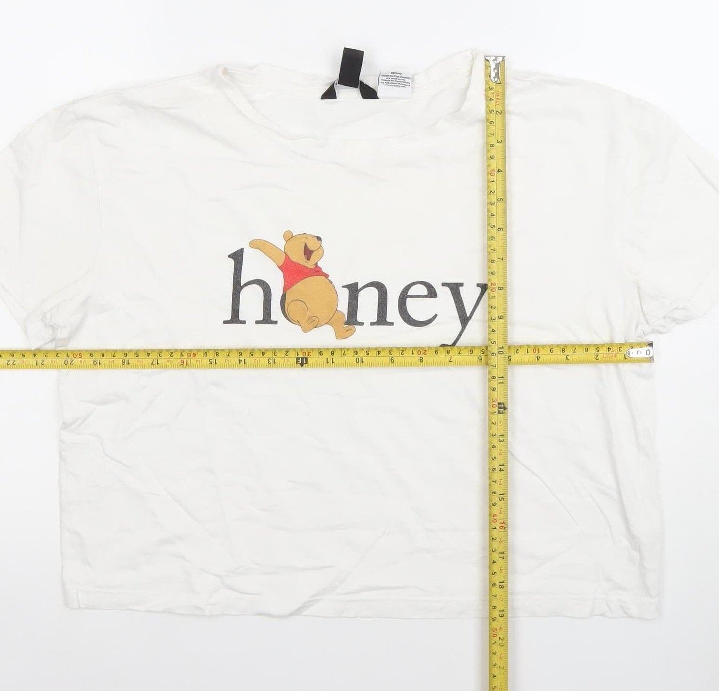 New Look Women’s White Disney Honey Crop T-Shirt Size 10