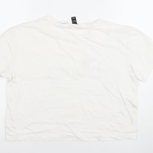 New Look Women’s White Disney Honey Crop T-Shirt Size 10